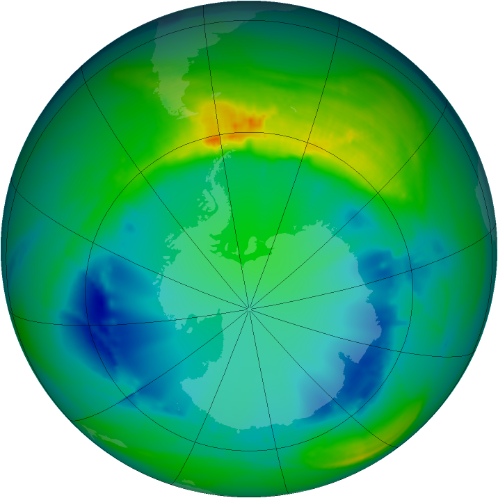 Ozone Map 2007-08-04